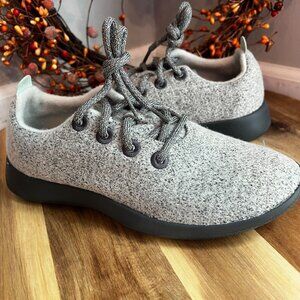 Allbirds Womens Wool Runners Classic Casual Lace-Up Shoe Sz 8 Natural Gray